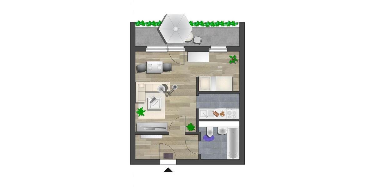 Etagenwohnung Chemnitz Klaffenbach - 1 Zimmer, 34 m&sup2;, 210&euro; | Angebot:26701779