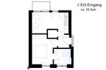 Erdgeschoßwohnung Olpe - 1 Zimmer, 34 m&sup2;, 462&euro; | Angebot:24693135