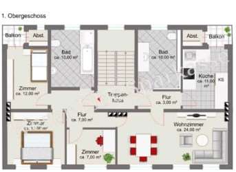 Wohnung Bremerhaven Mitte - 4 Zimmer, 93 m&sup2;, 800&euro; | Angebot:27192749