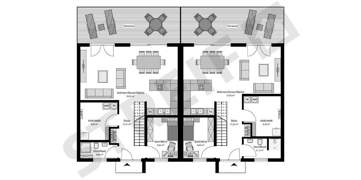Doppelhaushälfte Gorleben - 5 Zimmer, 521&euro; | Angebot:22172167