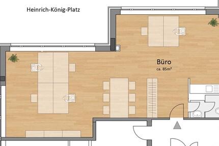 Kleines Büro im Medicalcenter GE-Altstadt (1.OG mit Aufzug) zimmer