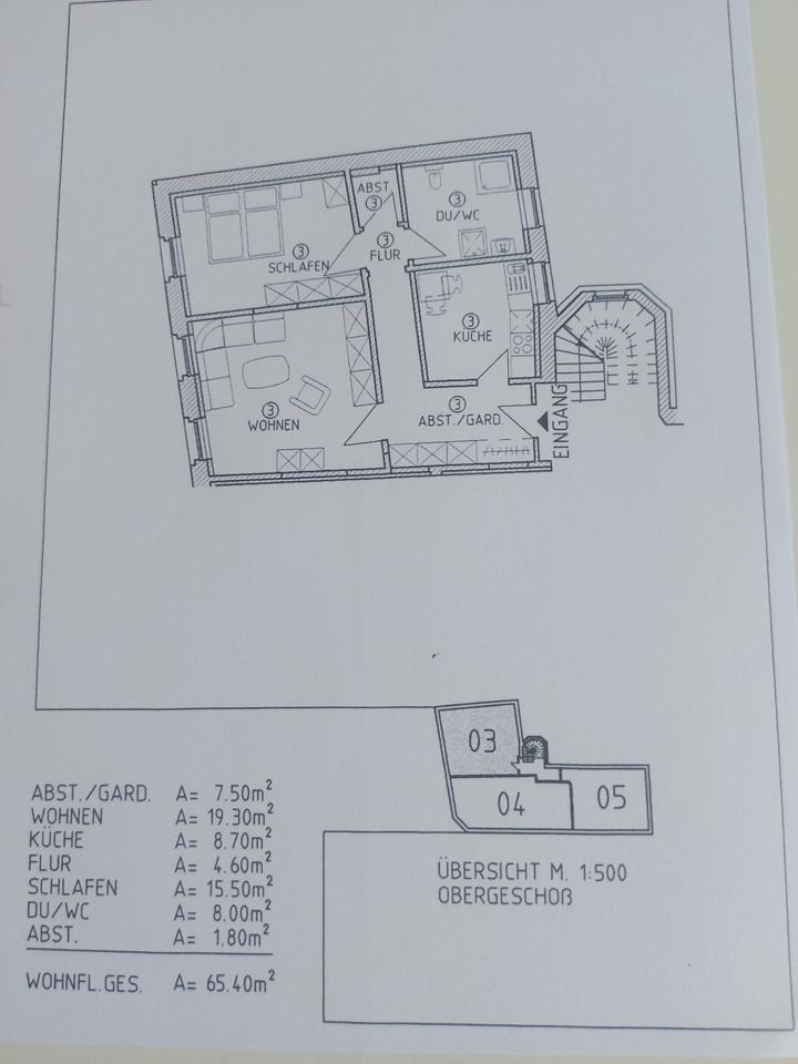 Schöne 2-Zimmer-Wohnung im I. OG zu vermieten