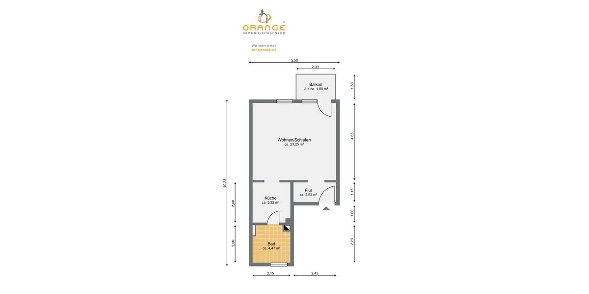 Etagenwohnung Nürnberg Gärten bei Wöhrd - 1 Zimmer, 38 m&sup2;, 700&euro; | Angebot:26231298