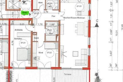 Wohnung Aislingen - 3 Zimmer, 102 m&sup2;, 920&euro; | Angebot:26677262