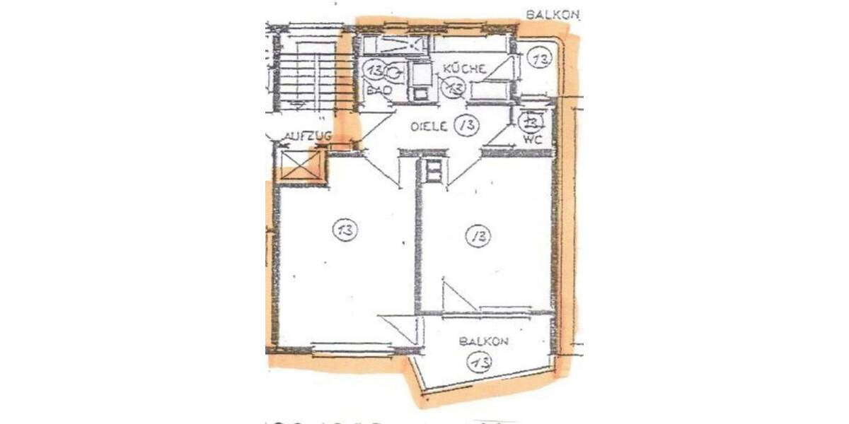 Etagenwohnung Stuttgart Mitte - 2 Zimmer, 54 m&sup2;, 970&euro; | Angebot:25252286