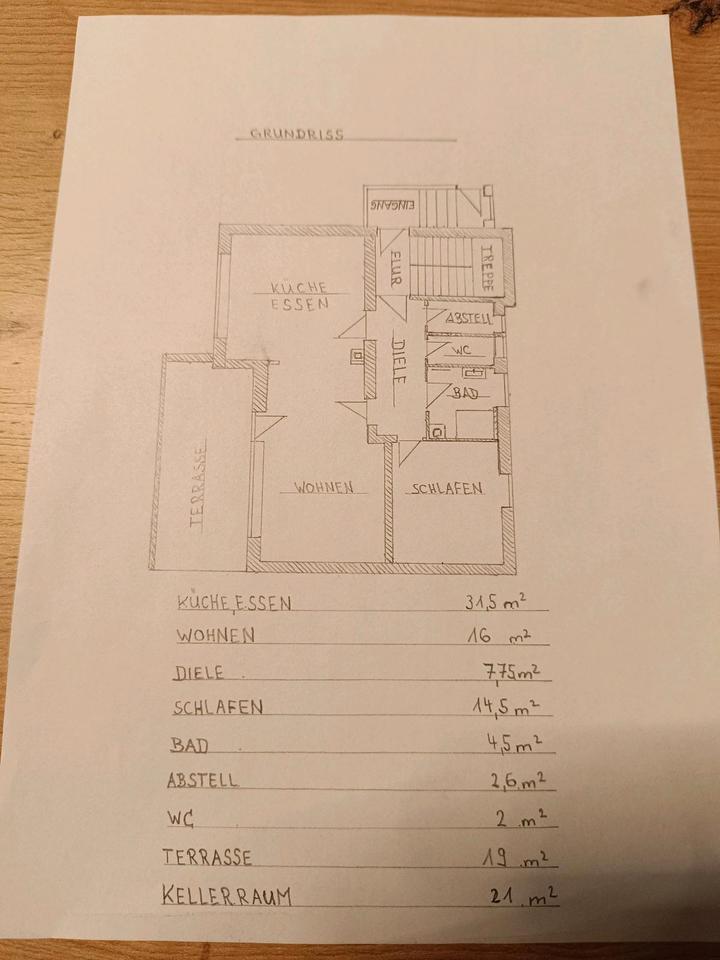 Wohnung ca. 83 qm mit Terrasse in Altheim zu vermieten