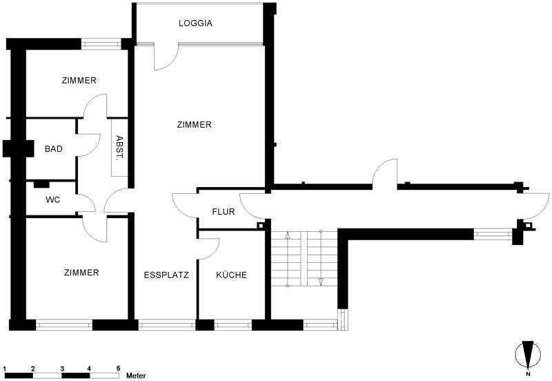 Etagenwohnung Oldenburg Eversten - 3 Zimmer, 79 m&sup2;, 637&euro; | Angebot:26093760