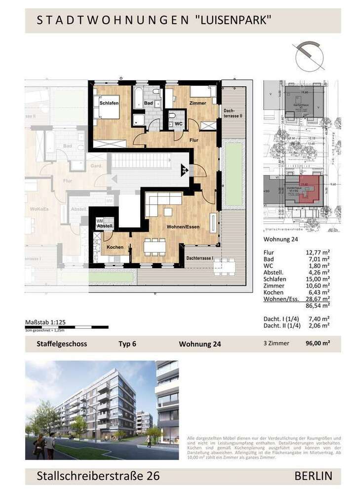 Wohnung zum Mieten in Berlin 2.190 € 96 m²