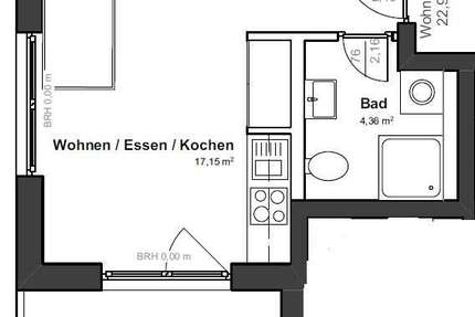 Wohnung zum Mieten in Linden 460 € 22.96 m² 1 zimmer