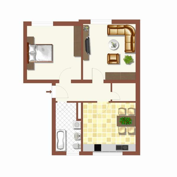Hier will ich wohnen, hier will ich sein - Schicke 2-Zimmer-Wohnung mit Balkon zimmer