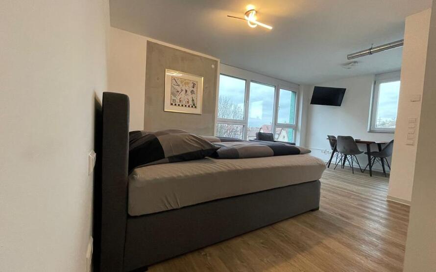 1-Zimmerwohnung (8), Boardinghouse, mit TV, Wlan, Küche, DuscheWc, Waschmaschine, Trockner zimmer
