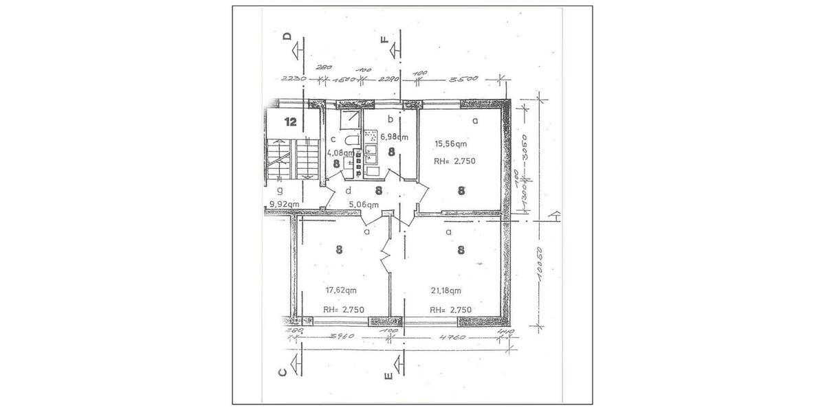 Etagenwohnung Rostock Hohe Düne - 3 Zimmer, 70 m&sup2;, 1.200&euro; | Angebot:24941315