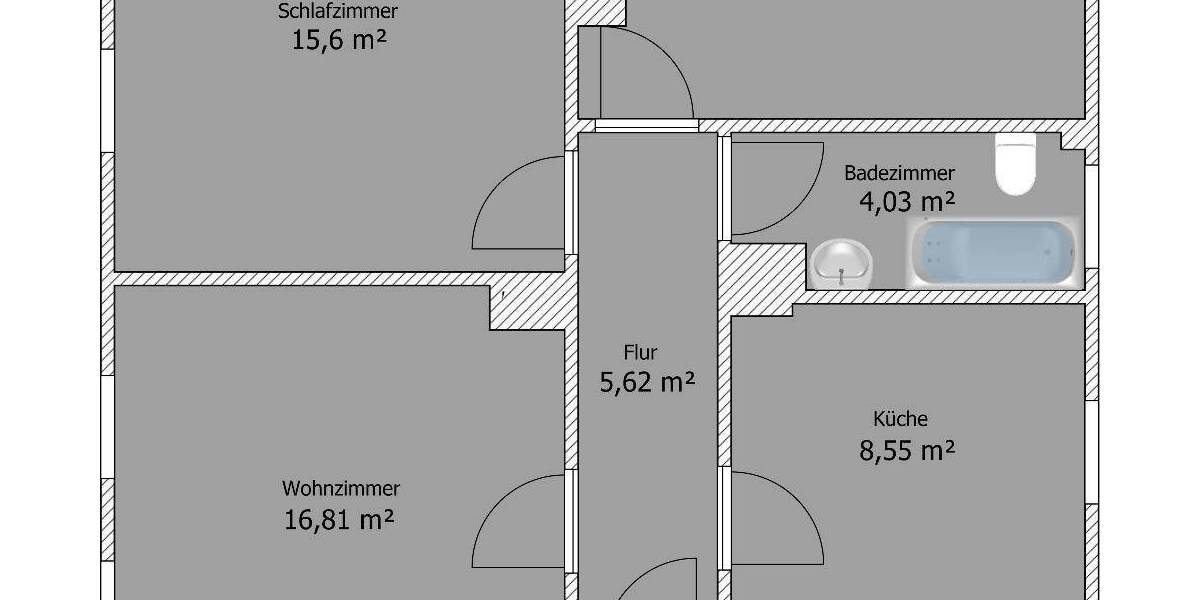 Etagenwohnung Nünchritz Merschwitz - 3 Zimmer, 62 m&sup2;, 320&euro; | Angebot:25998316