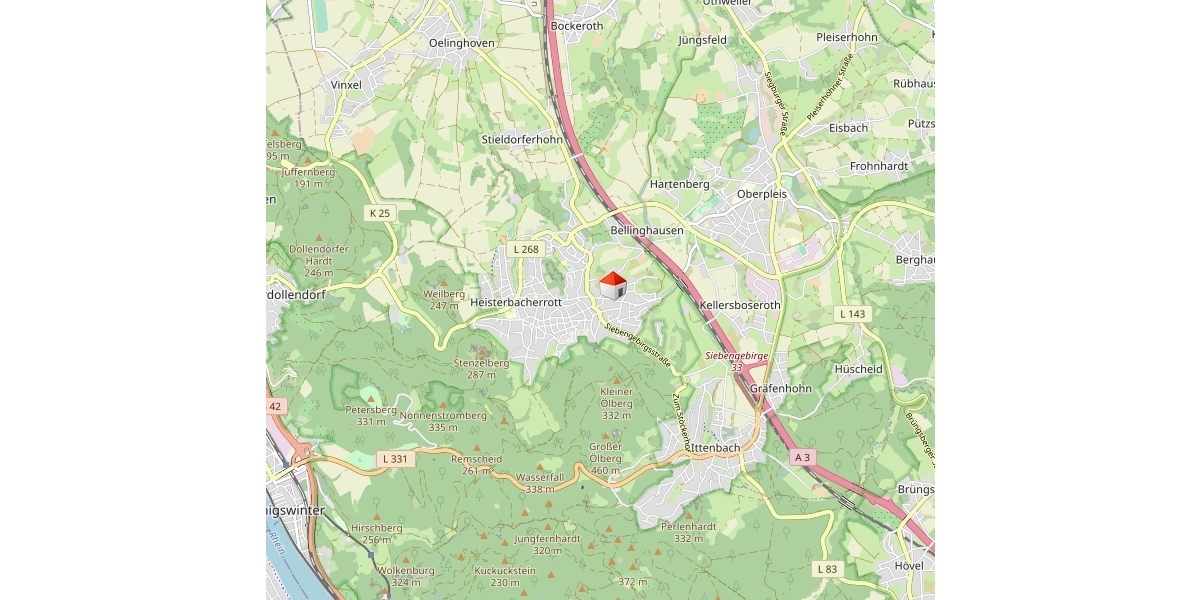 Voll möbliertes Einfamilienhaus mit All-inclusive-Warmmiete - Reihenendhaus Königswinter Thomasberg | Angebot:24685860