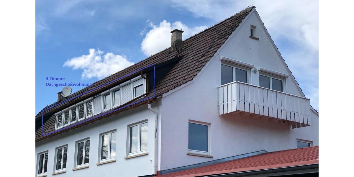 Dachgeschoßwohnung Oberstenfeld - 4 Zimmer, 95 m&sup2;, 1.100&euro; | Angebot:25309291