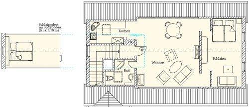 Dachgeschoßwohnung Sylt - 3 Zimmer, 85 m&sup2;, 1.850&euro; | Angebot:26560606