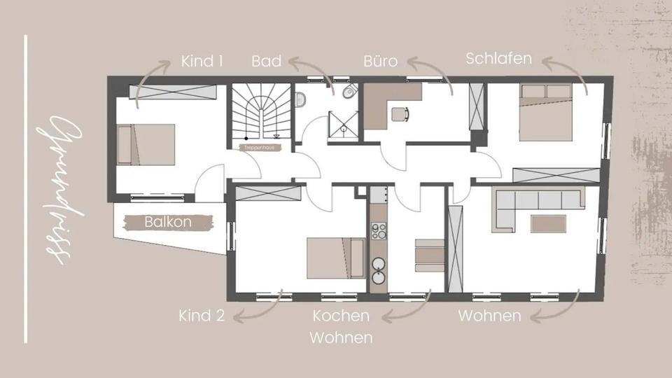 Kernsanierte 4,5-Zimmer-Wohnung mit Balkon in Bad Staffelstein zimmer