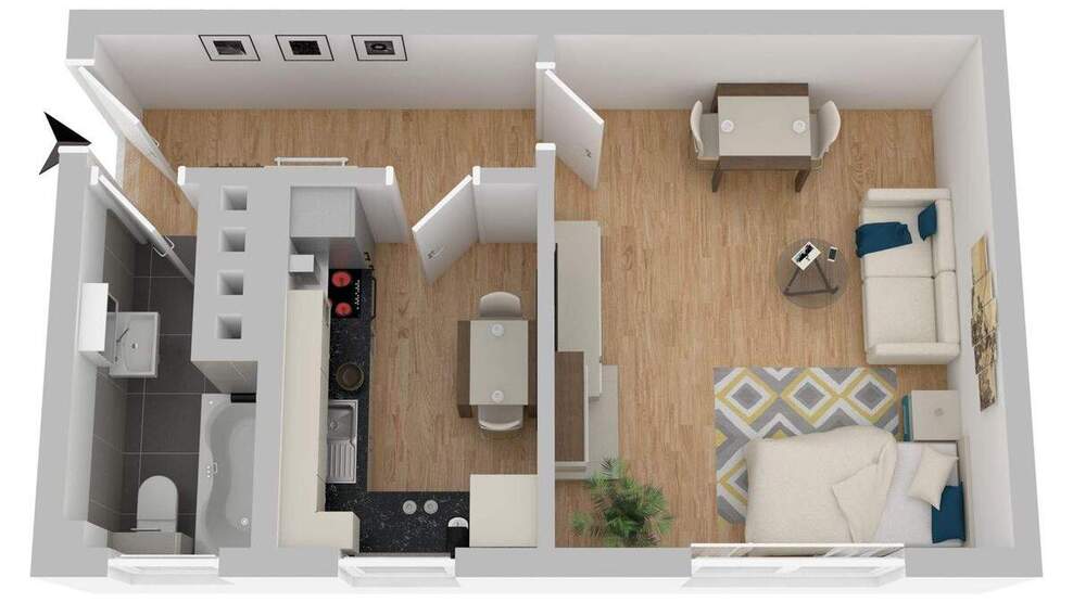 Suchen Sie eine Singlewohnung in Top-Lage ? 1 zimmer
