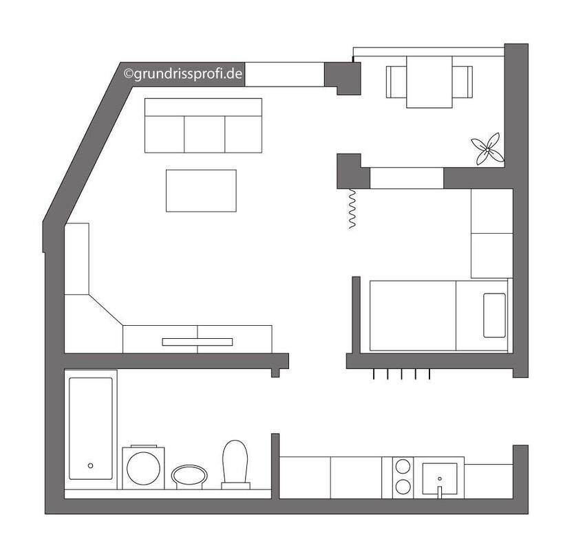 Klein! Fein! Mein! 1-Zi. Apartment mit Balkon direkt an der Hallerwiese!
