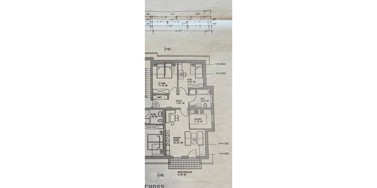 Dachgeschoßwohnung Cham - 3 Zimmer, 70 m&sup2;, 560&euro; | Angebot:26535688