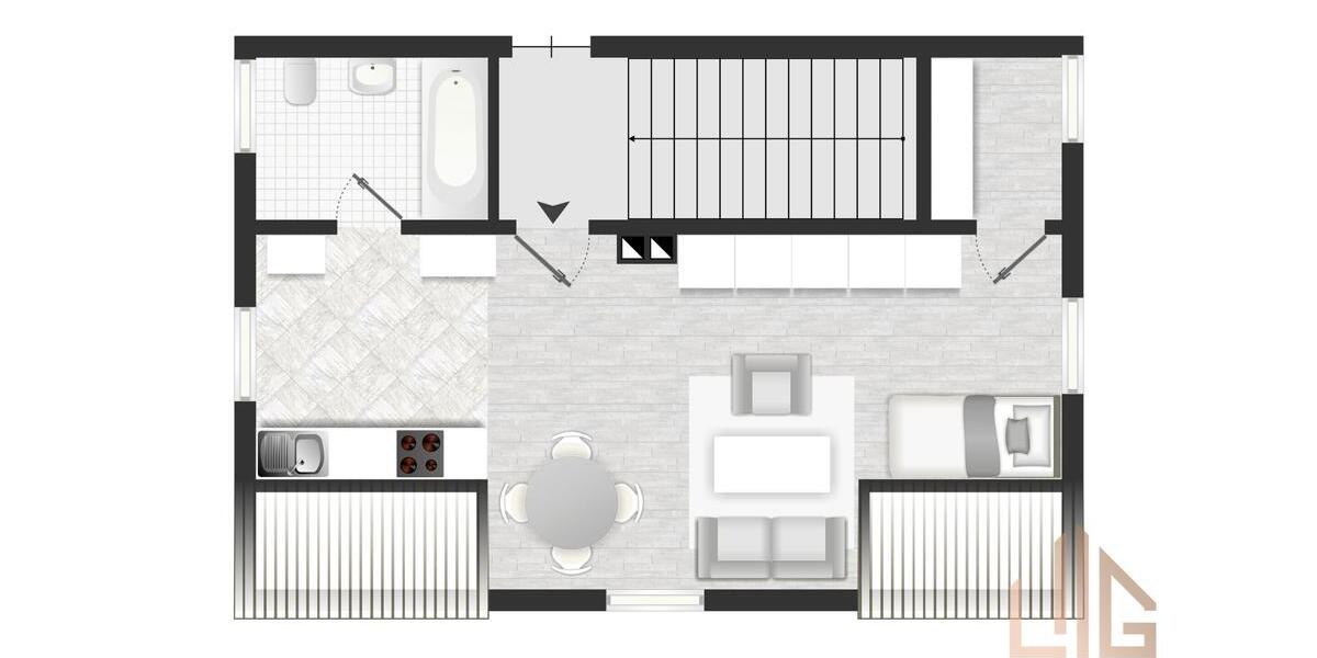 Etagenwohnung Waldsassen - 2 Zimmer, 37 m&sup2;, 380&euro; | Angebot:25054495