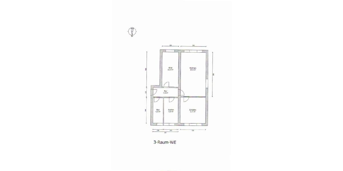 Etagenwohnung Lunzenau - 3 Zimmer, 57 m&sup2;, 330&euro; | Angebot:26384060