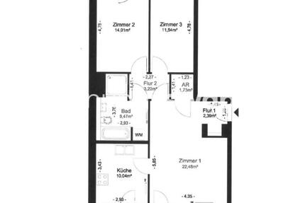 Wohnung Berlin Spandau - 3 Zimmer, 80 m&sup2;, 537&euro; | Angebot:25229100