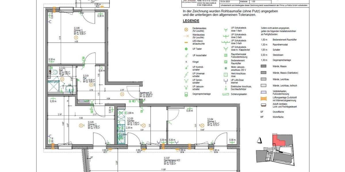 Wohnen auf Zeit Hildesheim Oststadt/Stadtfeld - 3 Zimmer, 94 m&sup2;, 660&euro; | Angebot:20150020