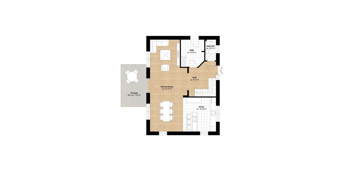 Einfamilienhaus Lotte - 5 Zimmer, 137 m&sup2;, 1.700&euro; | Angebot:24977743
