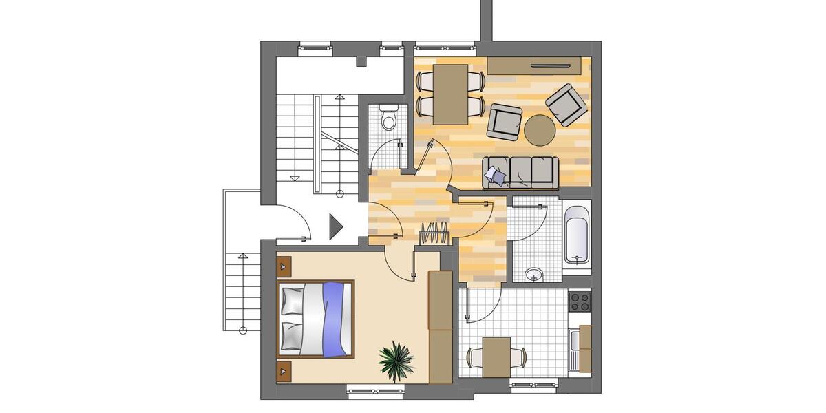 Erdgeschoßwohnung Nachrodt-Wiblingwerde Wiblingwerde - 3 Zimmer, 51 m&sup2;, 349&euro; | Angebot:26147122