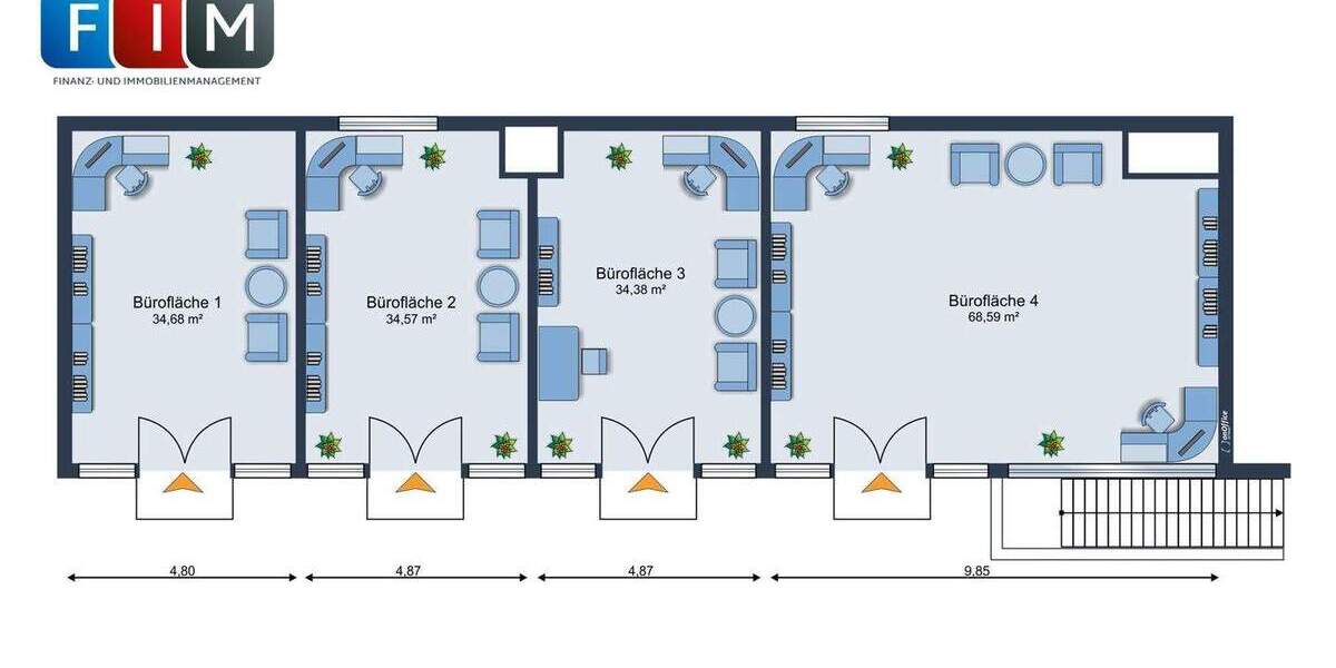 Gewerbeobjekt Bünde Spradow - 3 Zimmer, 137 m&sup2;, 2.464&euro; | Angebot:26643994