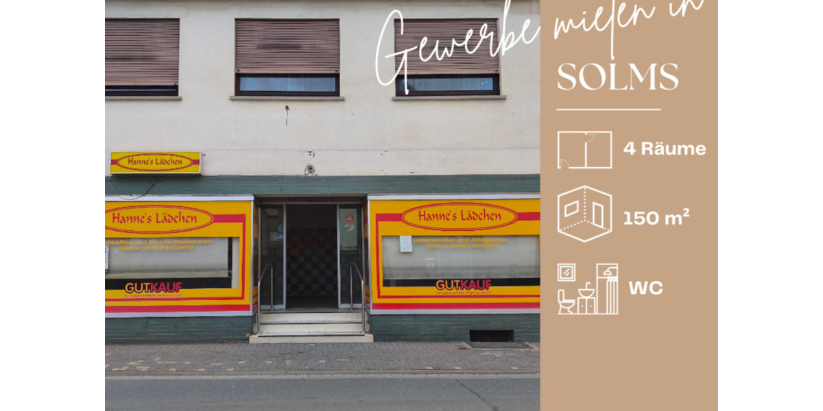Gewerbeobjekt Solms - 800&euro; | Angebot:25086779