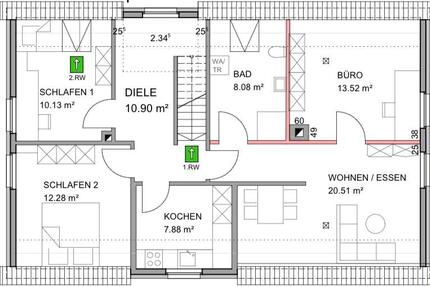 Moderne 4-Zimmer-Dachgeschosswohnung mit Stellplatz & Stauraum zimmer