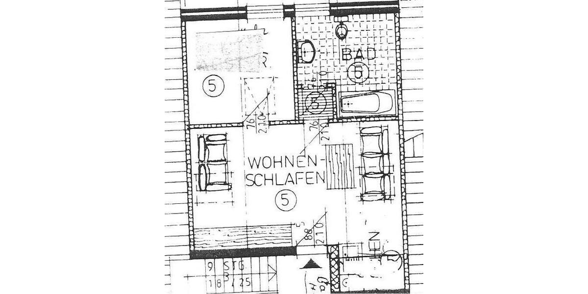 Schnuckelige Dachgeschosswohnung in ruhiger Wohnlage - Luftkurort Bad Bederkesa 1 zimmer