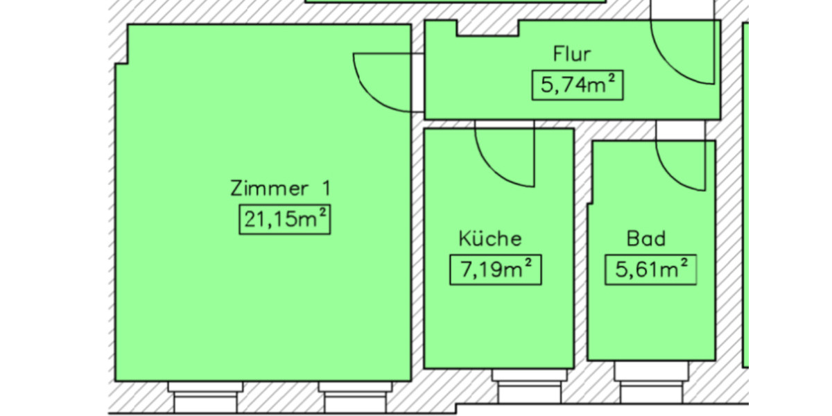 Etagenwohnung Magdeburg - 1 Zimmer, 40 m&sup2;, 320&euro; | Angebot:24428124