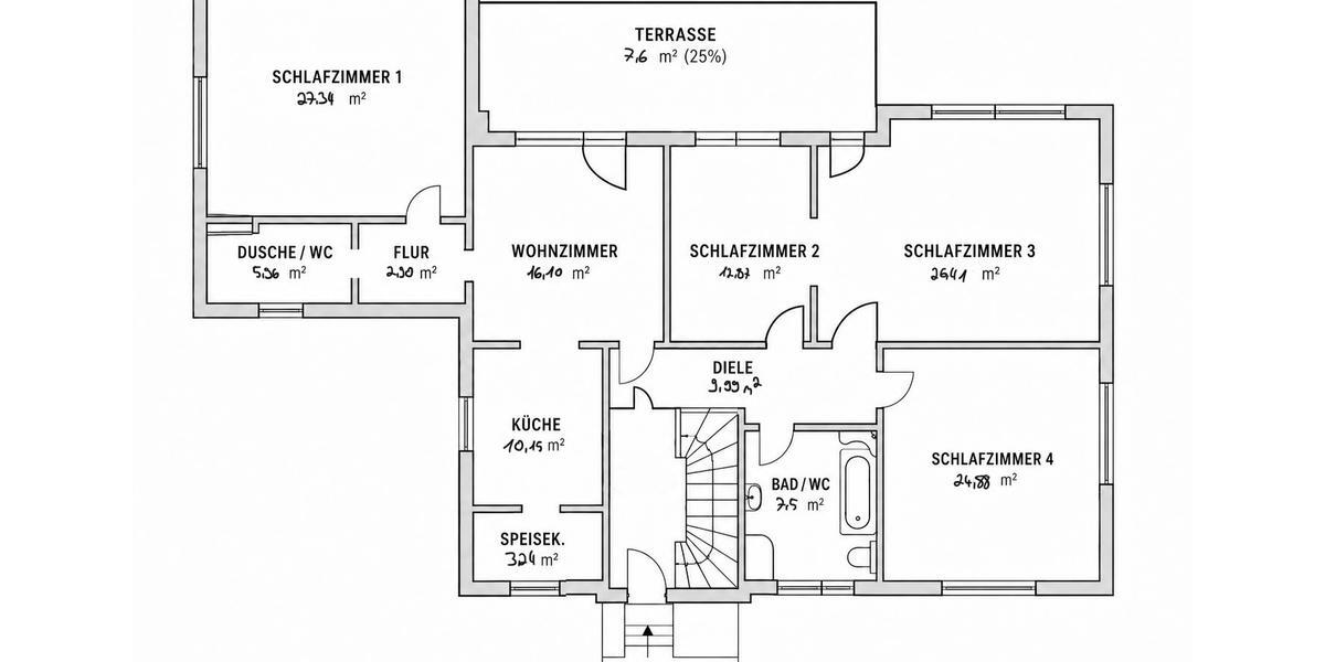 Etagenwohnung Weilburg - 5 Zimmer, 155 m&sup2;, 1.600&euro; | Angebot:26551690
