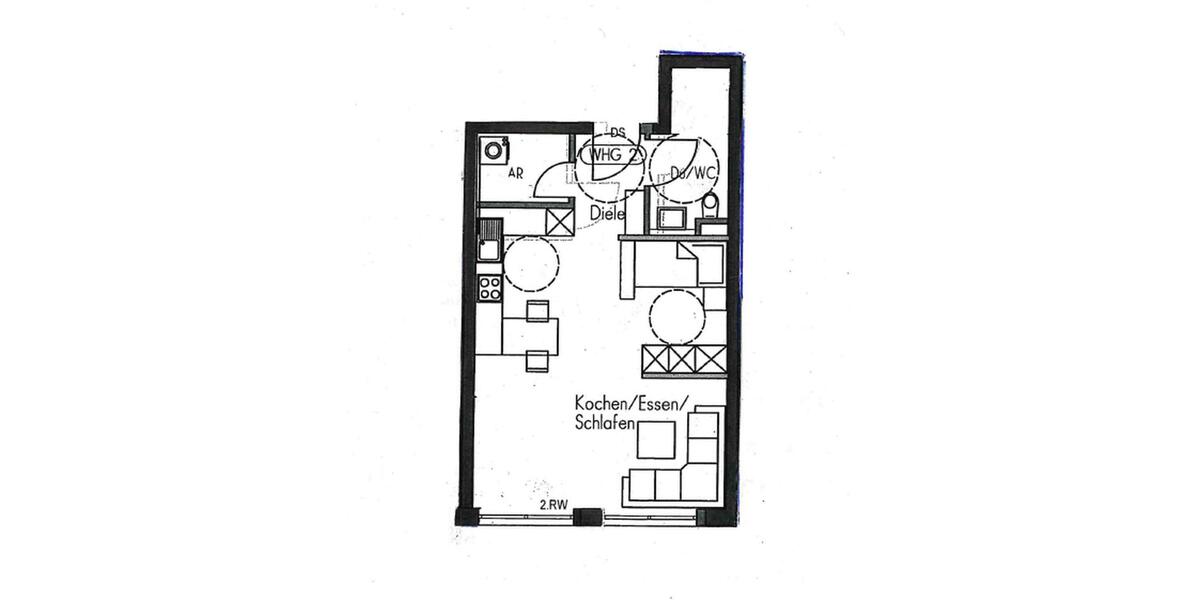 Etagenwohnung Aalen - 1 Zimmer, 46 m&sup2;, 780&euro; | Angebot:26620810