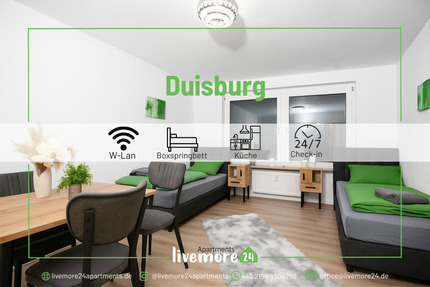 Wohnen auf Zeit Duisburg Hamborn - 4 Zimmer, 75 m&sup2;, 15&euro; | Angebot:20472401
