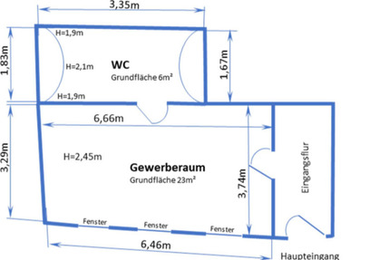Gewerbeeinheit mit guter Verkehrsanbindung in Heidelberg Ziegelhausen zu vermieten 1 zimmer