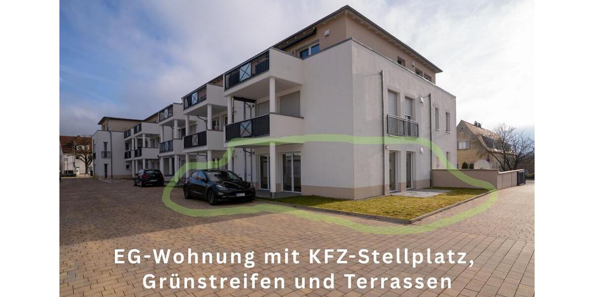 Erdgeschoßwohnung Gunzenhausen - 2 Zimmer, 61 m&sup2;, 980&euro; | Angebot:24731923