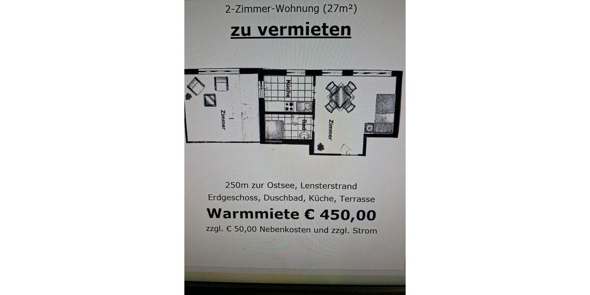 2 Zi. Wohnung in Grömitz (Lenster Strand) 2 zimmer