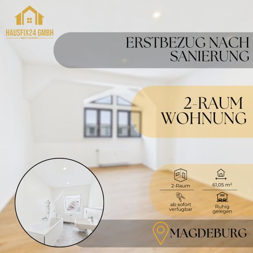 Etagenwohnung Magdeburg - 2 Zimmer, 61 m&sup2;, 580&euro; | Angebot:26299834