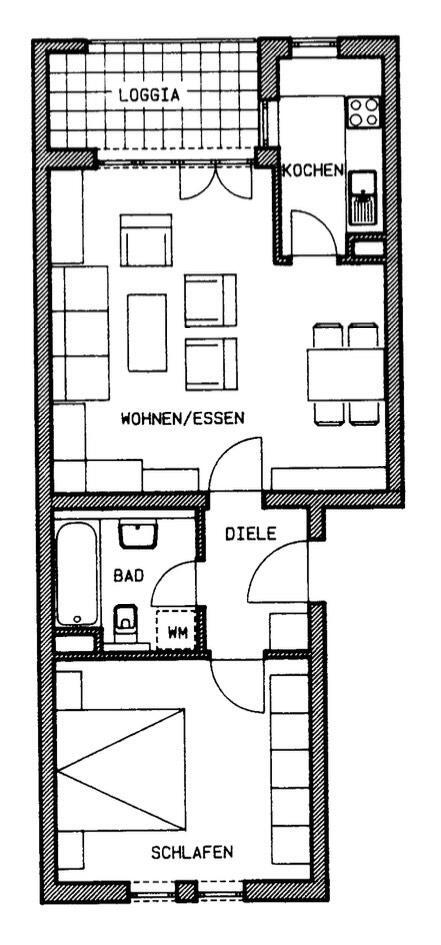Helle 2-Zimmer Wohnung in BiberachRiss