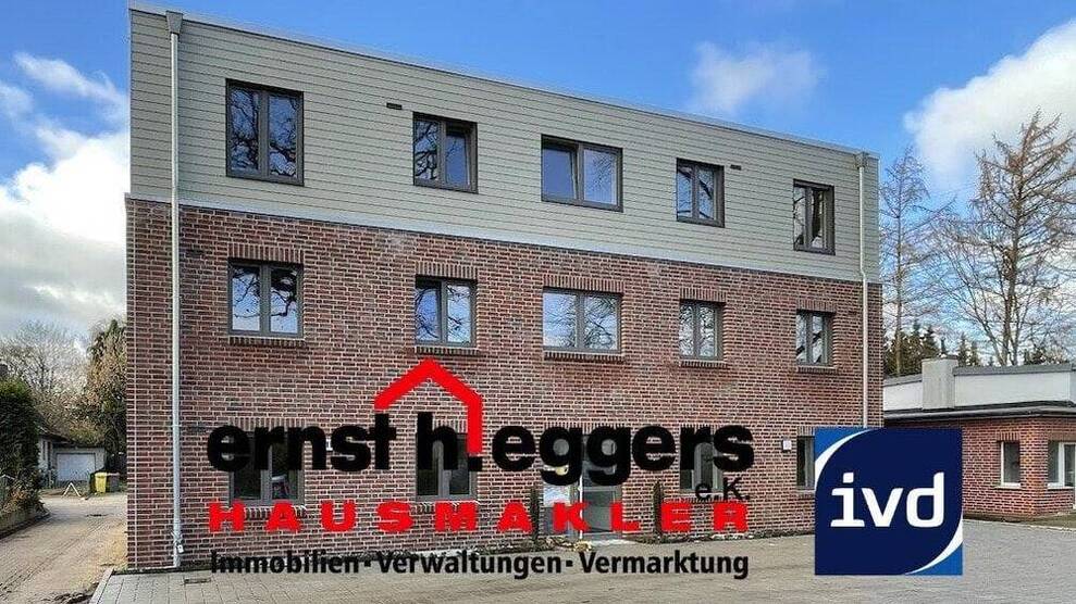 Moderne 2-Zimmer-Wohnung mit Balkon im 1. OG - KfW-55-Neubau mit Aufzug in Norderstedt