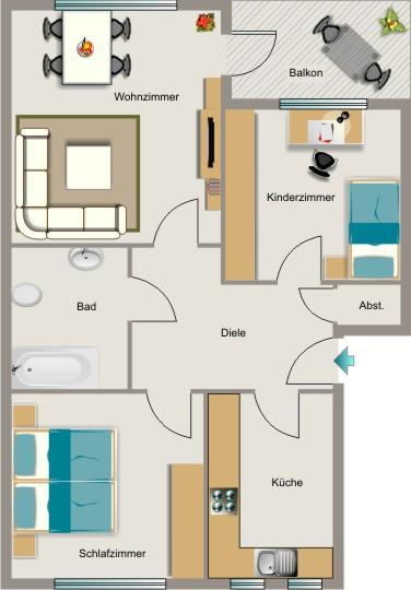 Wohlfühlen bei VIVAWEST - Ihr Bodenbelag ist schon da zimmer