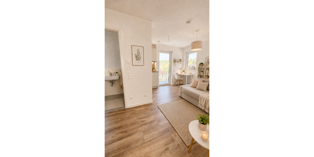 Etagenwohnung Marburg Biegenviertel - 1 Zimmer, 29 m&sup2;, 659&euro; | Angebot:26738534
