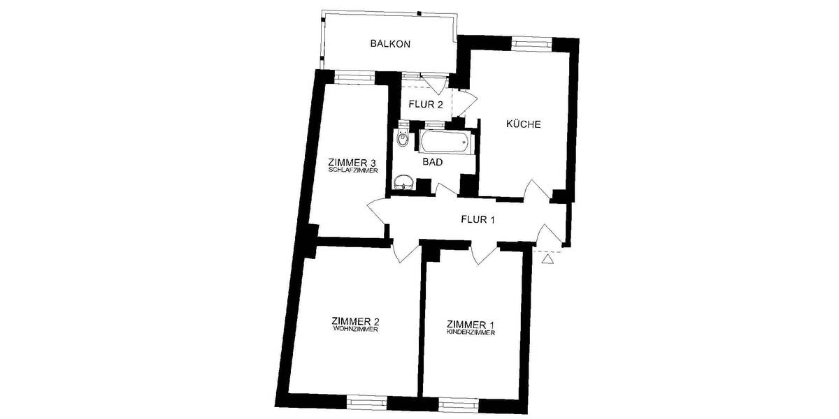 Zimmer Nürnberg Gibitzenhof - 3 Zimmer, 75 m&sup2;, 601&euro; | Angebot:26293216