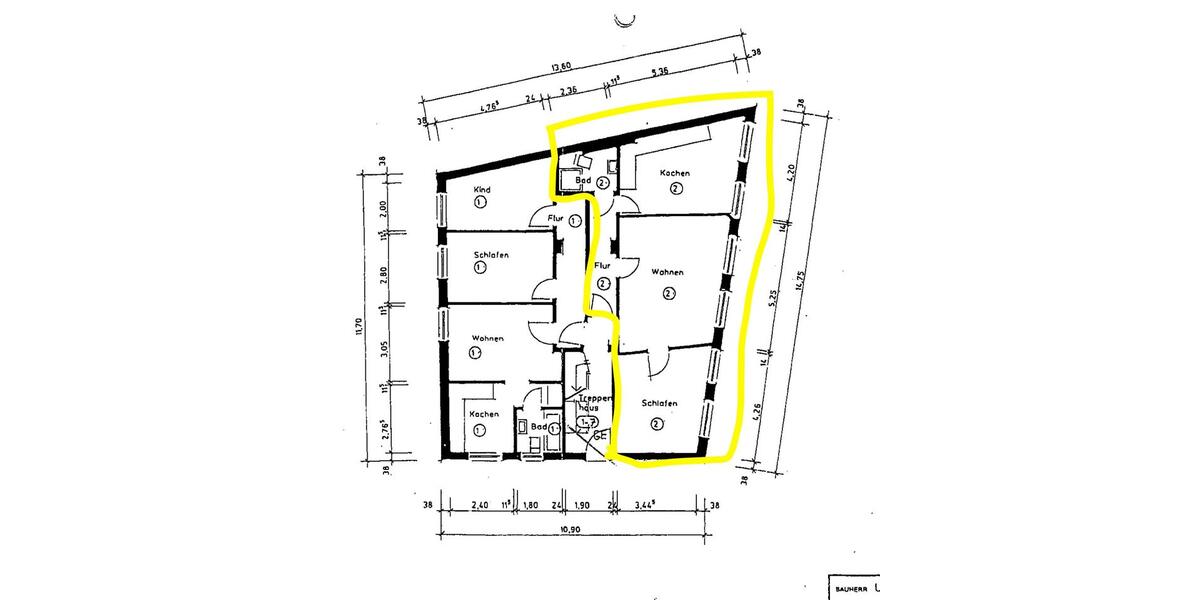 Erdgeschoßwohnung Minden - 2 Zimmer, 70 m&sup2;, 600&euro; | Angebot:26591558
