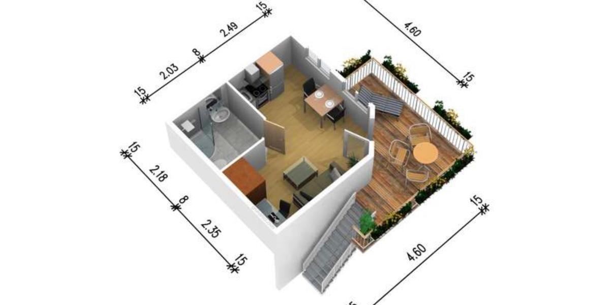 Etagenwohnung Freiberg - 1 Zimmer, 30 m&sup2;, 240&euro; | Angebot:24624038