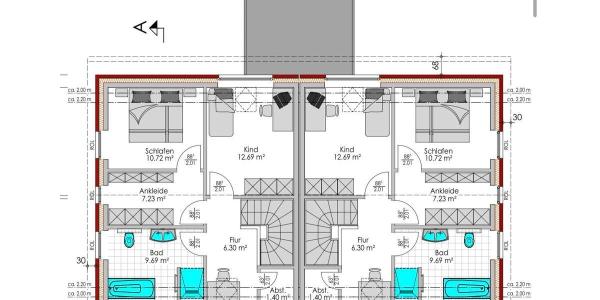 Doppelhaushälfte Sittensen - 4 Zimmer, 100 m&sup2;, 1.600&euro; | Angebot:26446082